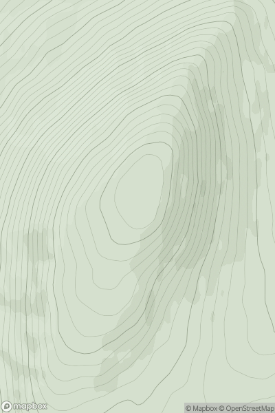 Thumbnail image for Meall Buidhe [Glen Etive to Glen Lochy] showing contour plot for surrounding peak